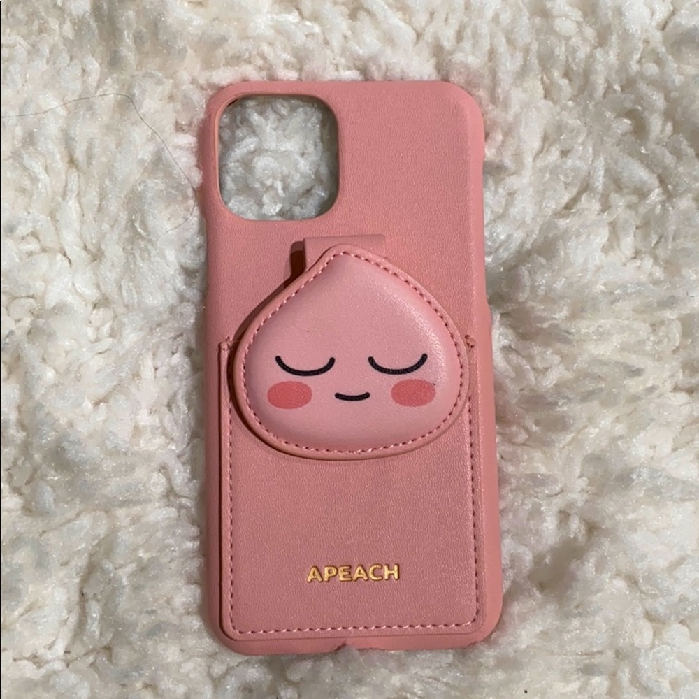 KakaoFriends APEACH iPhone 11 Pro Leather Case